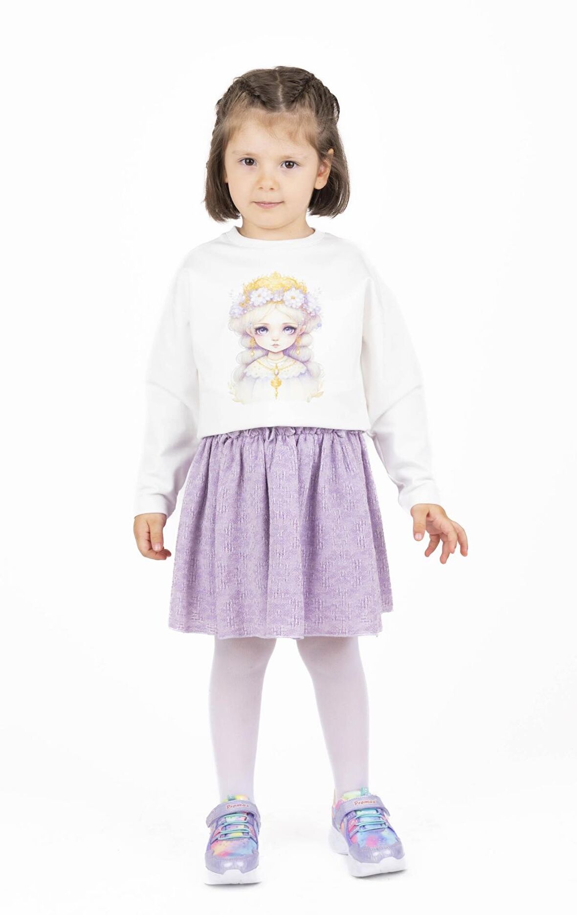 KIZ ÇOCUK KIZ BASKILI SWEATSHIRT 