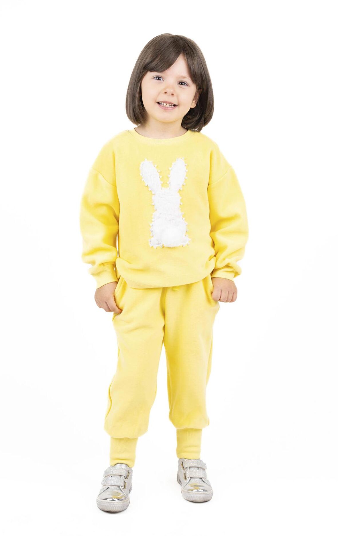 Kız Çocuk Baskılı Sweatshırt 