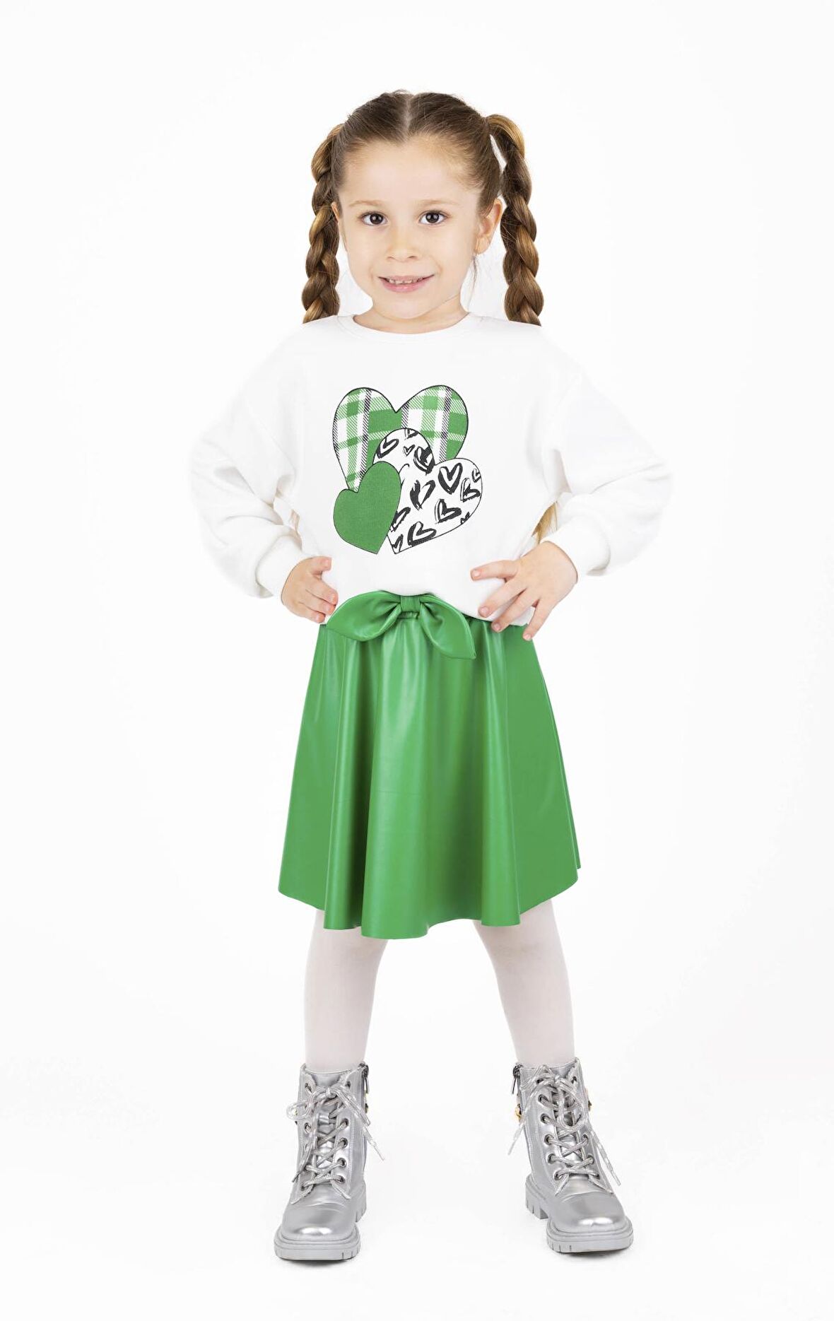 KIZ ÇOCUK BASKILI SWEATSHIRT 