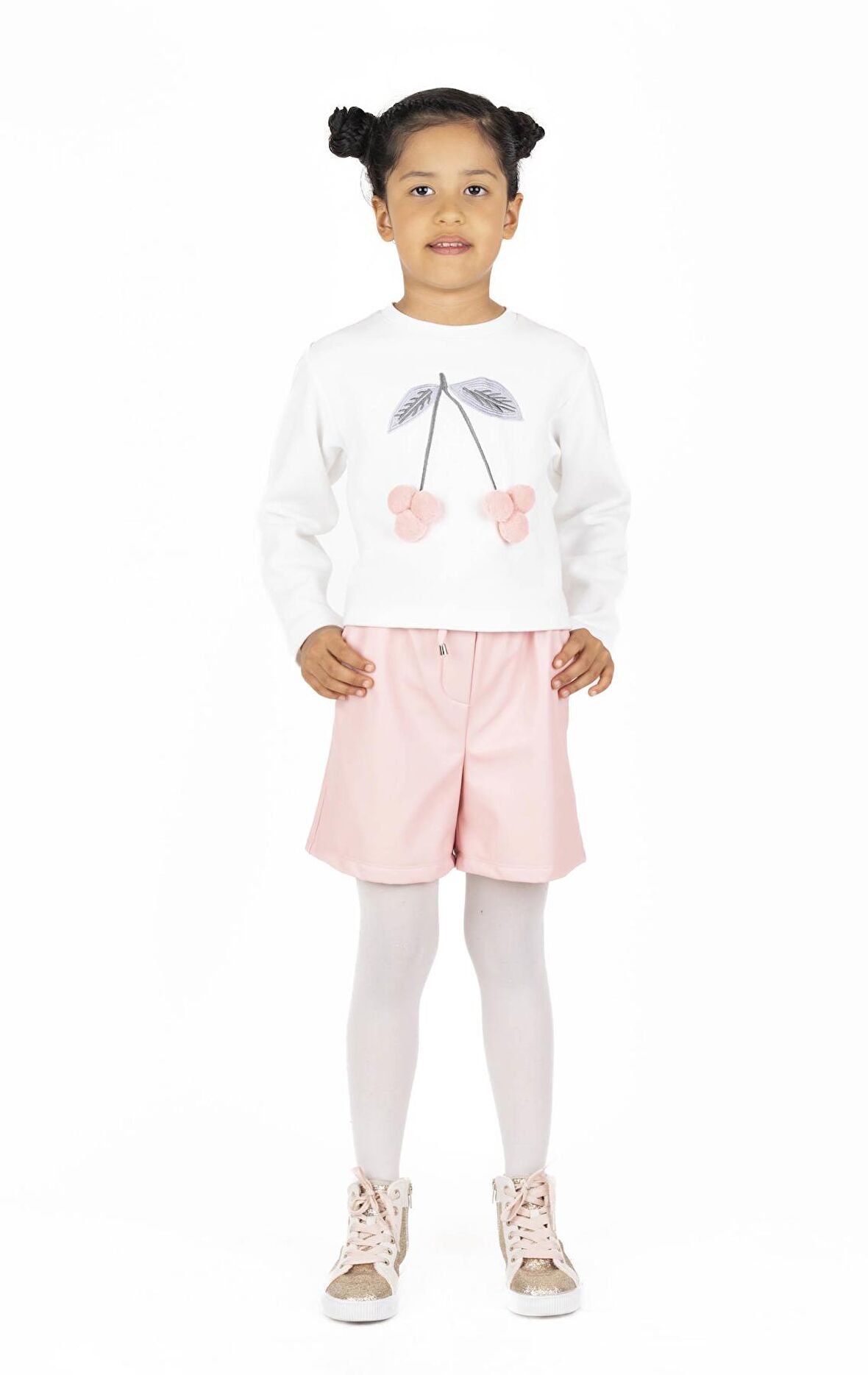 KIZ ÇOCUK DERİ ŞORT 