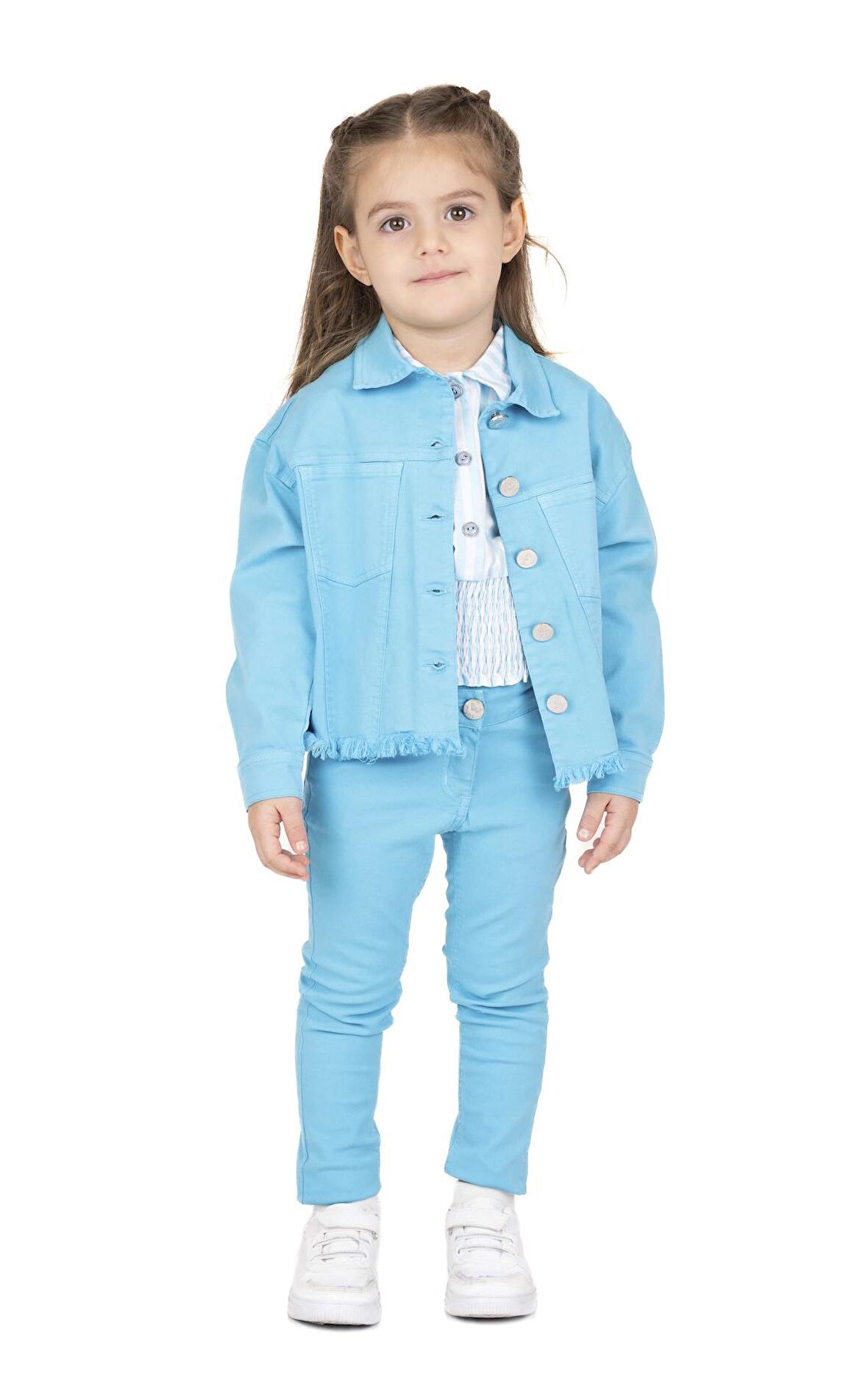 KIZ ÇOCUK PÜSKÜLLÜ CEKET