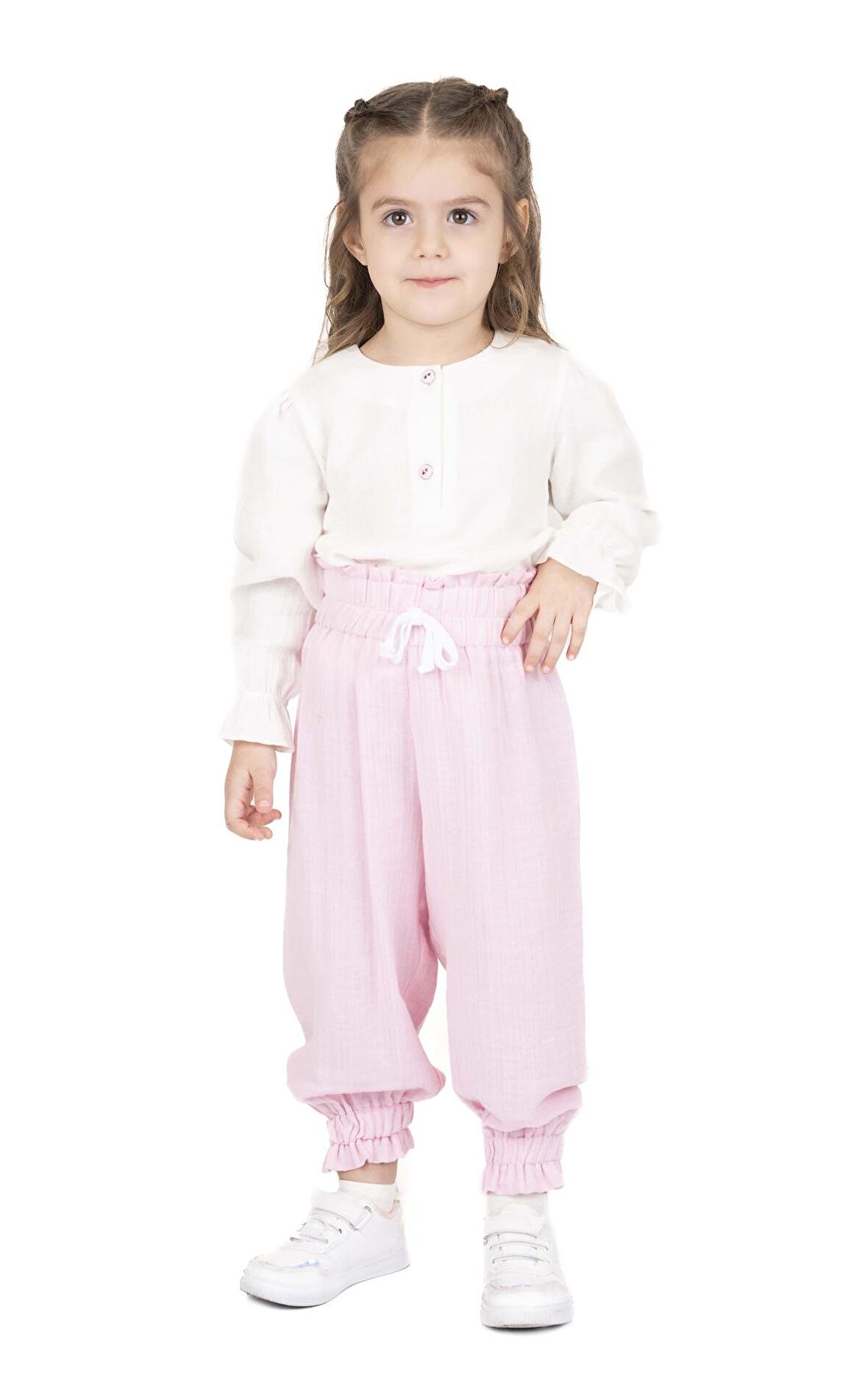 KIZ ÇOCUK LASTİKLİ PANTOLON