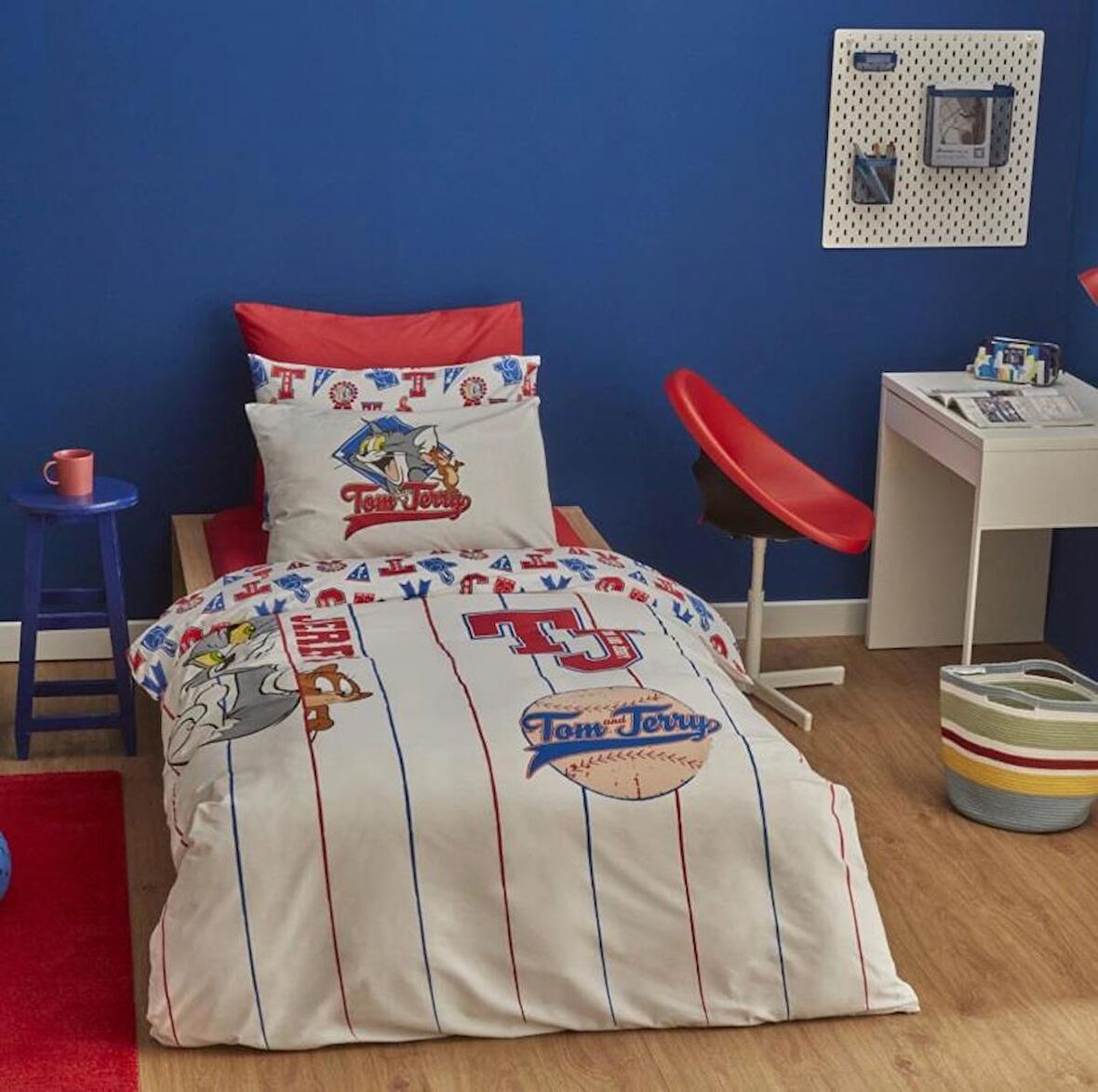 Karaca Home Tom Ve Jerry Time To Shool %100 Pamuk Tek Kişilik Nevresim Takımı