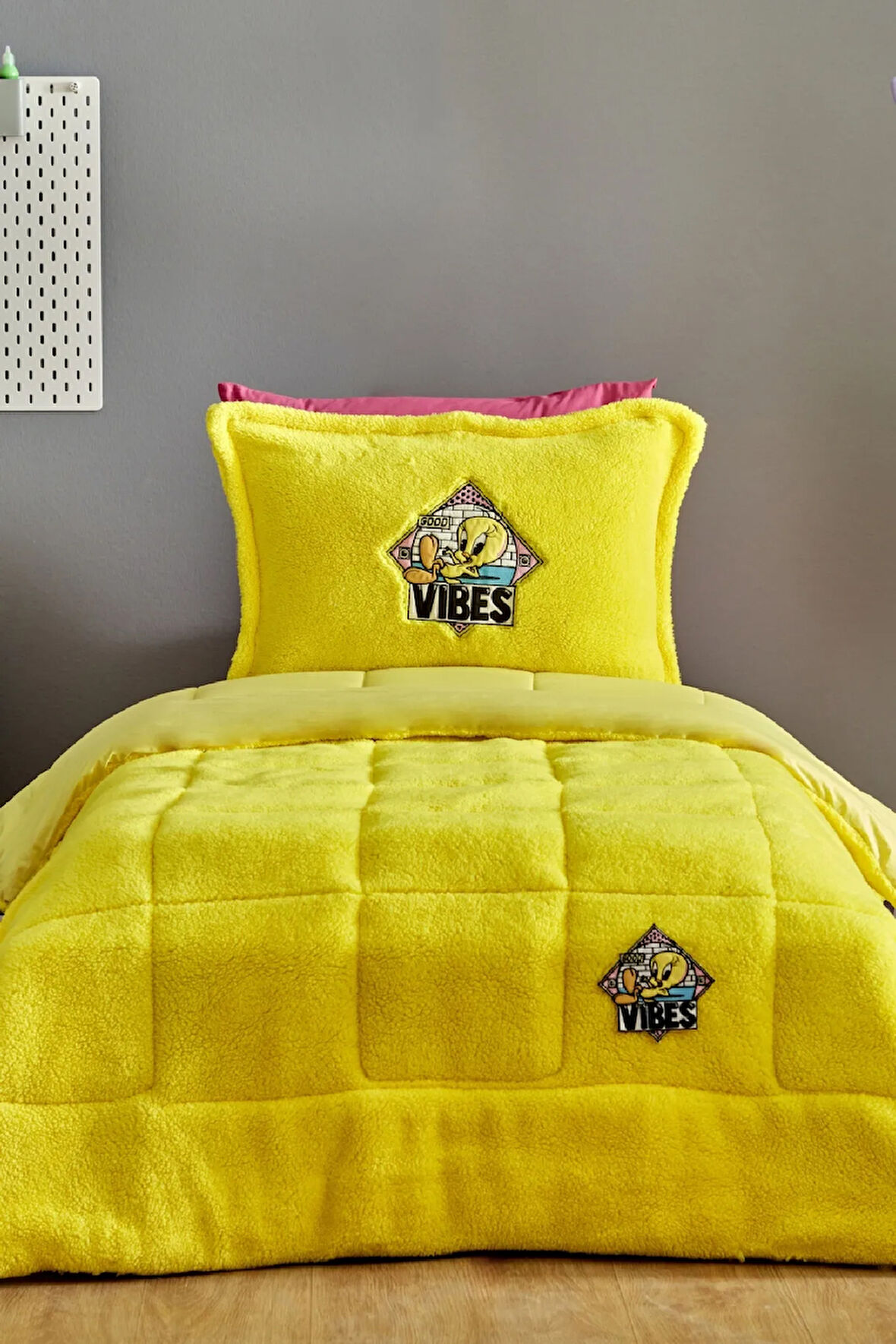 Karaca Home Looney Tunes Tweety Bird Tek Kişilik Comfort Set/Uyku Seti Sarı