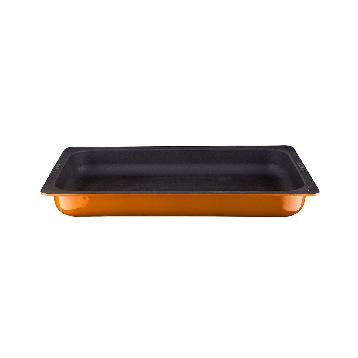 Lava Döküm GN 1/1 Gastronorm küvet İç renk siyah Ölçü 32x53cm - Turuncu