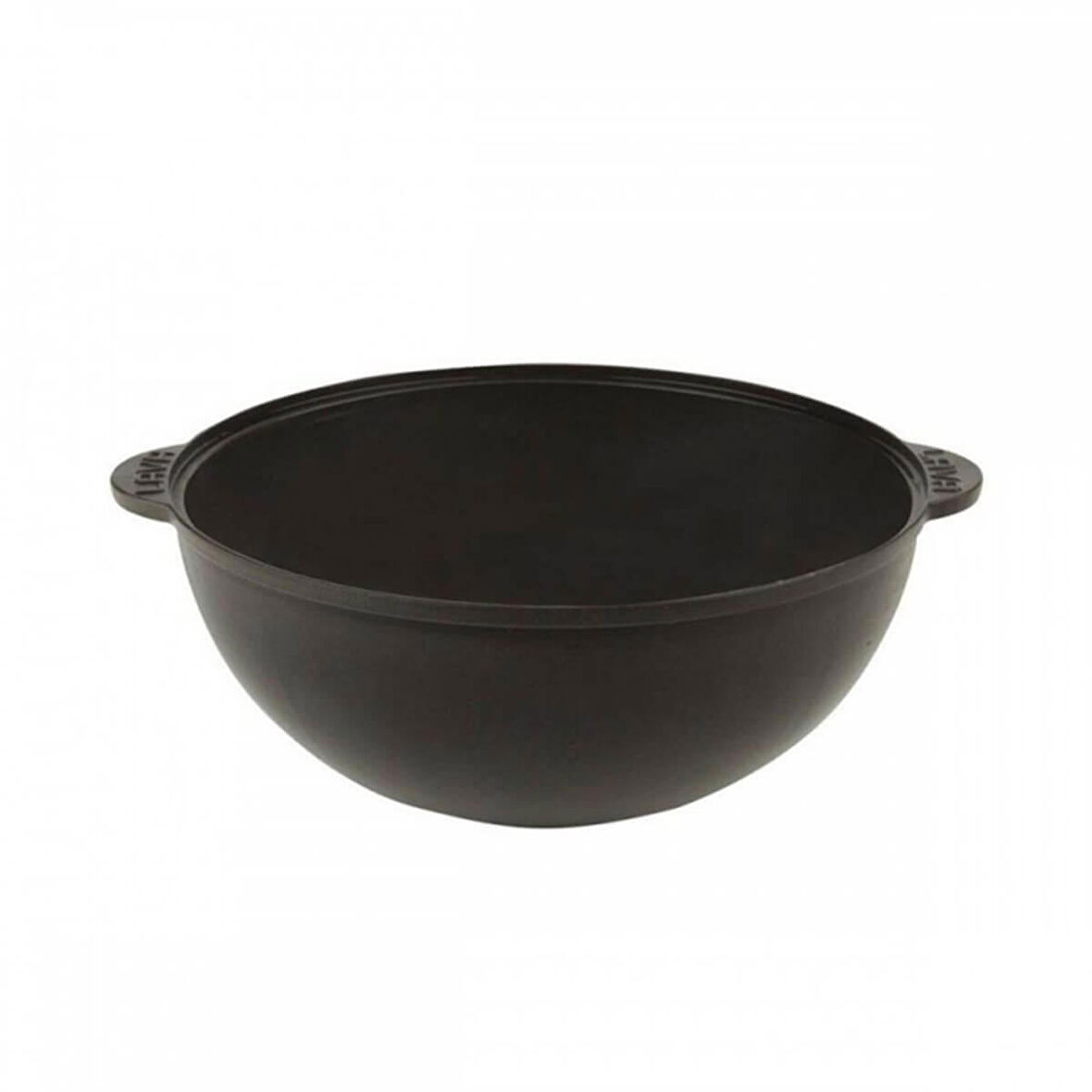 Lava Döküm Yuvarlak Kazan / Tencere Yekpare Kulplu 28cm