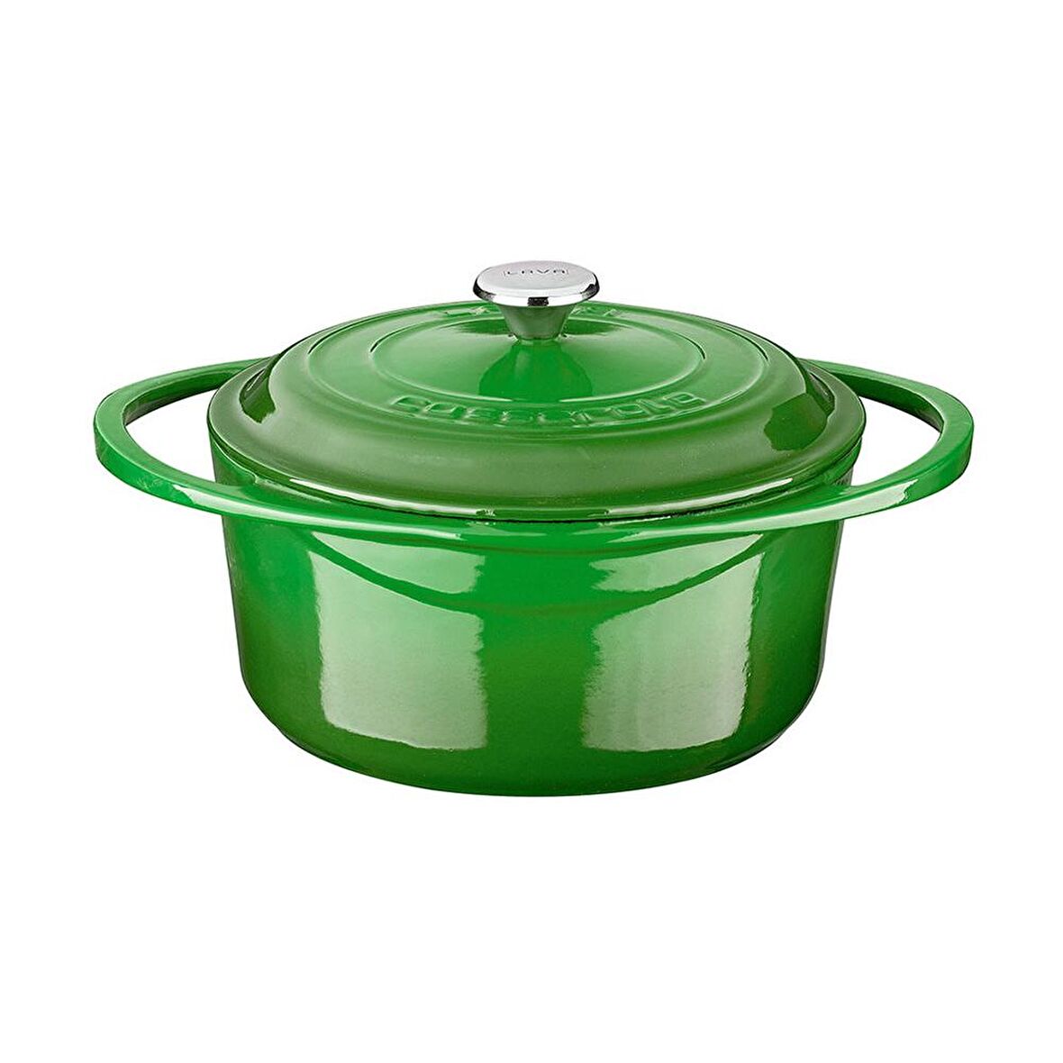 Lava Döküm Yuvarlak Tencere Çap(Ø)20cm Yeşil