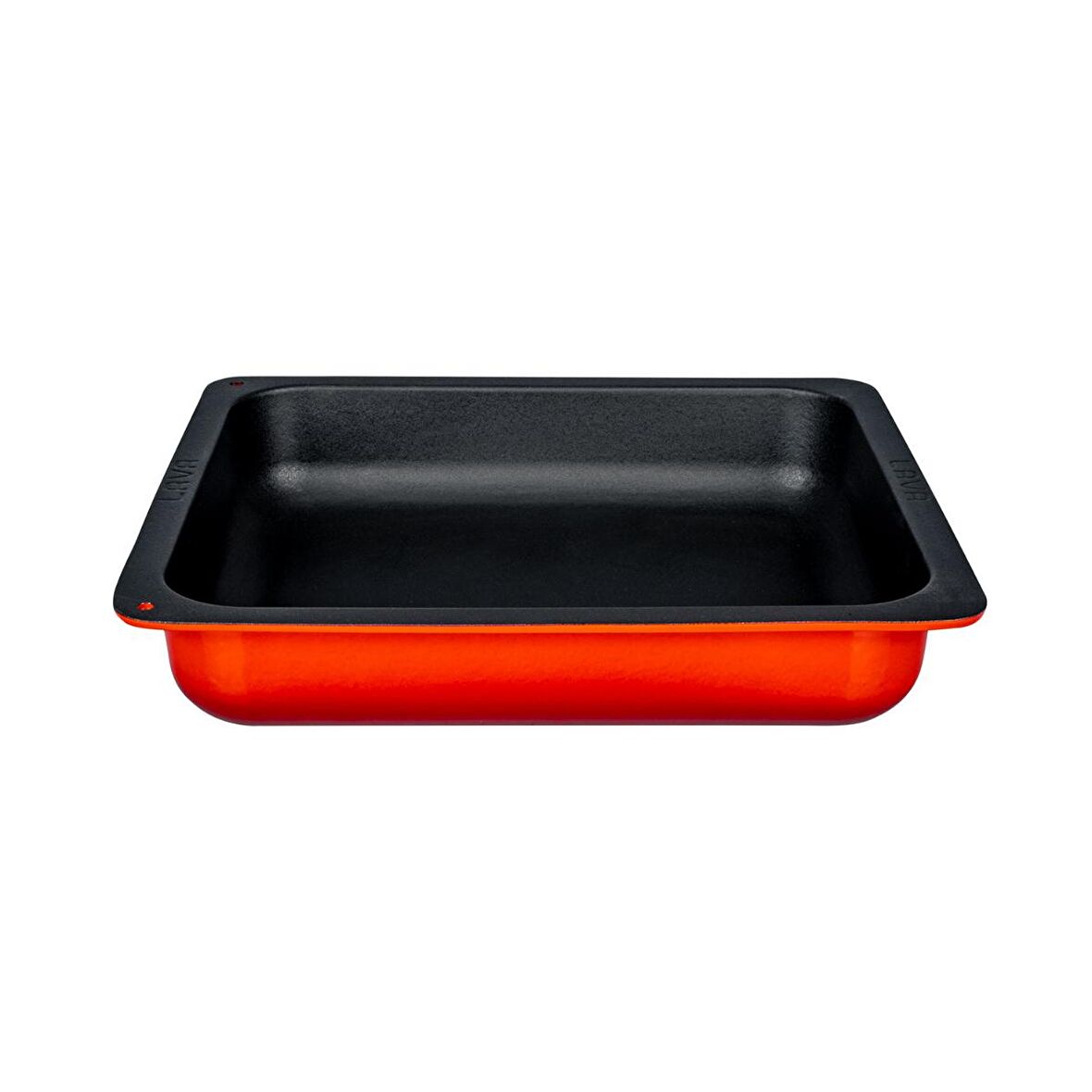 Lava Döküm GN 2/3 Gastronorm Küvet, İç Renk Siyah, Ölçü 35x32cm - Kırmızı