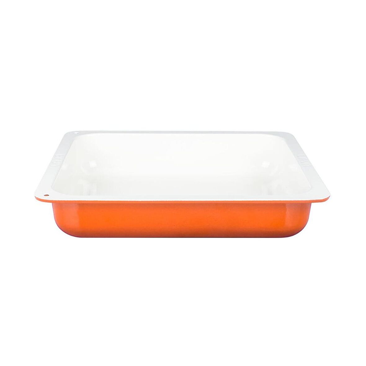 Lava Döküm GN 2/3 Gastronorm Küvet, İç Renk Krem, Ölçü 35x32cm - Turuncu