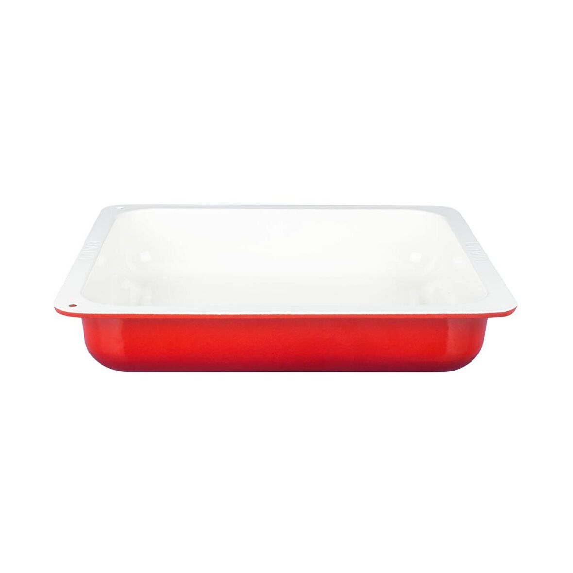 Lava Döküm GN 2/3 Gastronorm Küvet, İç Renk Krem, Ölçü 35x32cm - Kırmızı