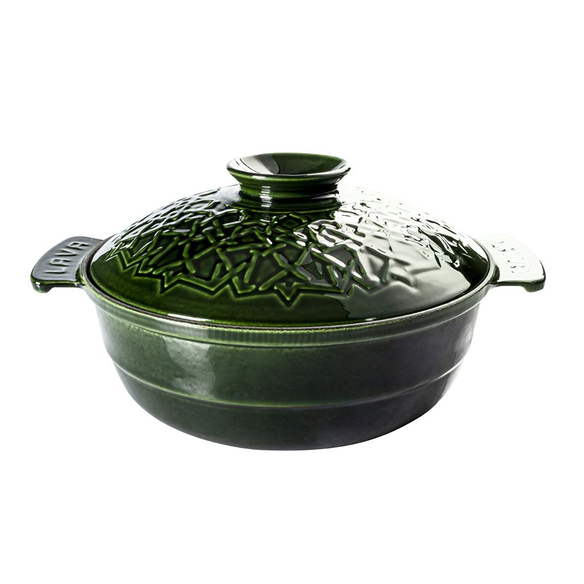 Lava Anatolıa Selçuklu Güveci (Ø)26 cm. Majolica Yeşil