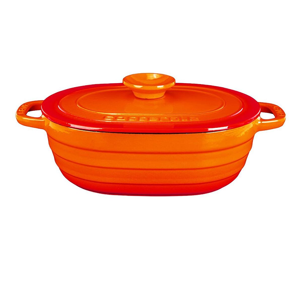 Lava Döküm Oval Tencere Döküm Demir Kapak Experience Serisi Ölçü 24x33cm.