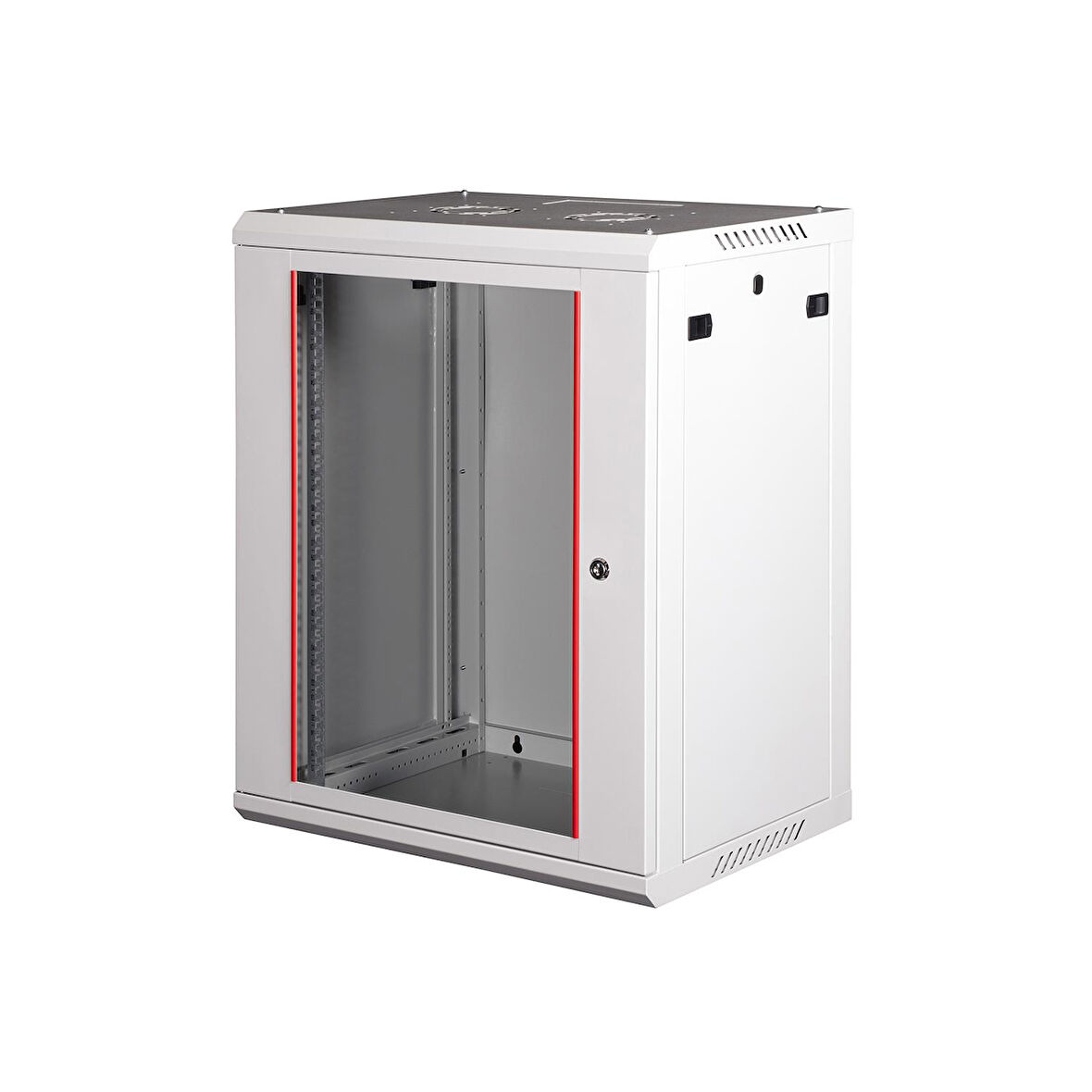 LANDE - 15U 19" Duvar Tipi Rack Kabinet – Genişlik: 600 mm | Derinlik: 450 mm – Açık Gri