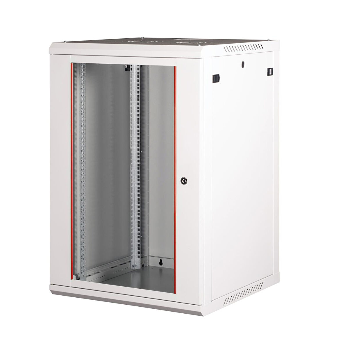 LANDE - 18U 19" Duvar Tipi Rack Kabinet – Genişlik: 600 mm | Derinlik: 600 mm – Açık Gri