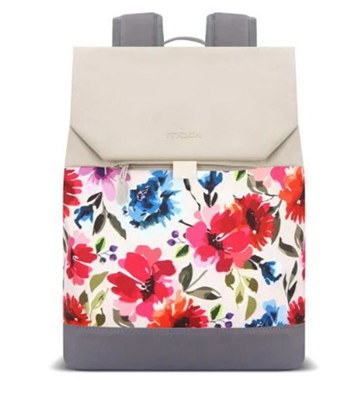 Mack MCE-1306 14.1"  ZEN Eco Günlük Sırt Çantası Bej Çiçekli