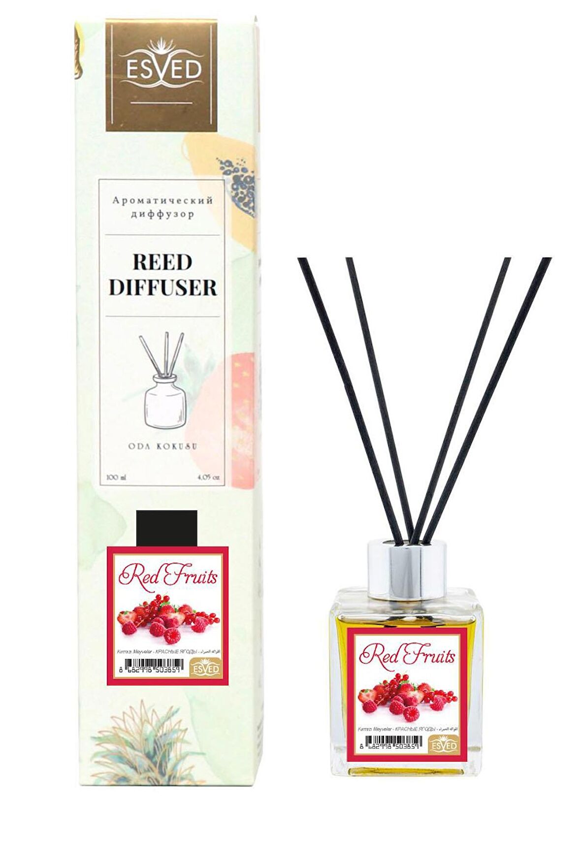 Kırmızı Meyveler Kokusu 100 Ml Çubuklu Oda Kokusu