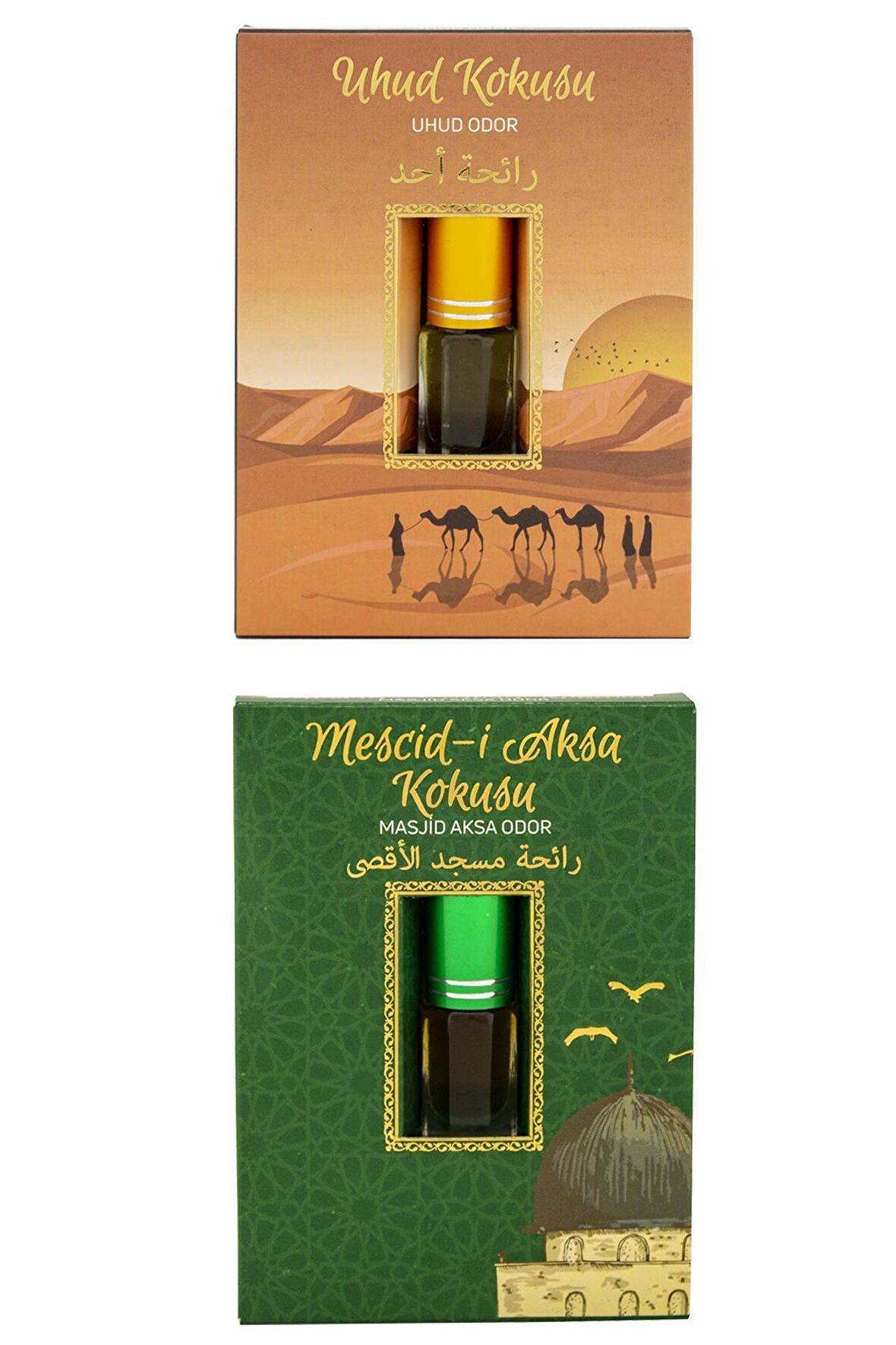 Uhud Kokusu Ve Mescidi Aksa Kokusu Alkolsüz Esans 3ml