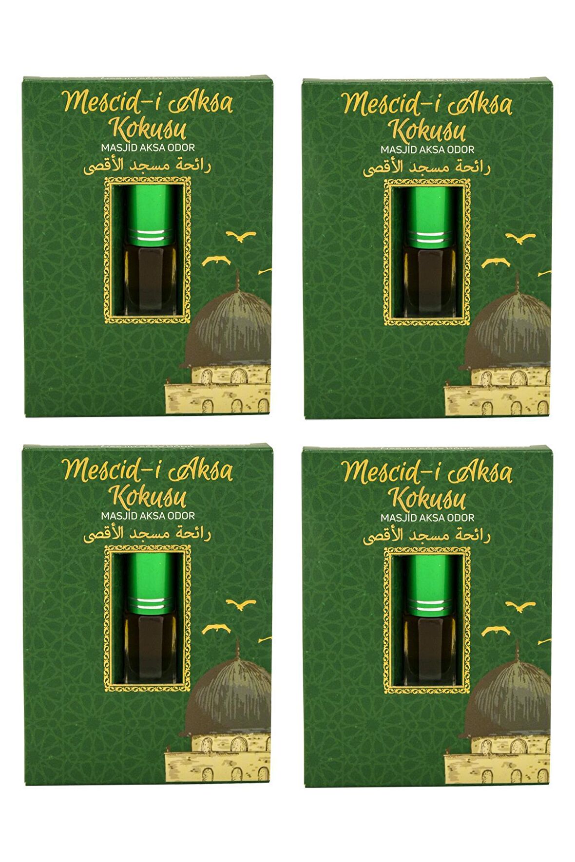 Mescidi Aksa Kokusu Alkolsüz Esans 3ml 4 Adet