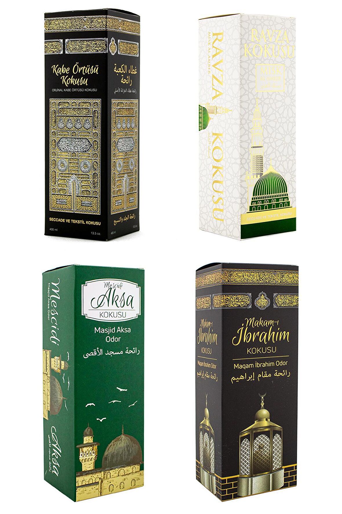 Kabe Örtüsü Kokusu Medine Ravza Kokusu Mescdi Aksa Kokusu Ve Makamı İbrahim Kokusu Sprey 400 Ml.