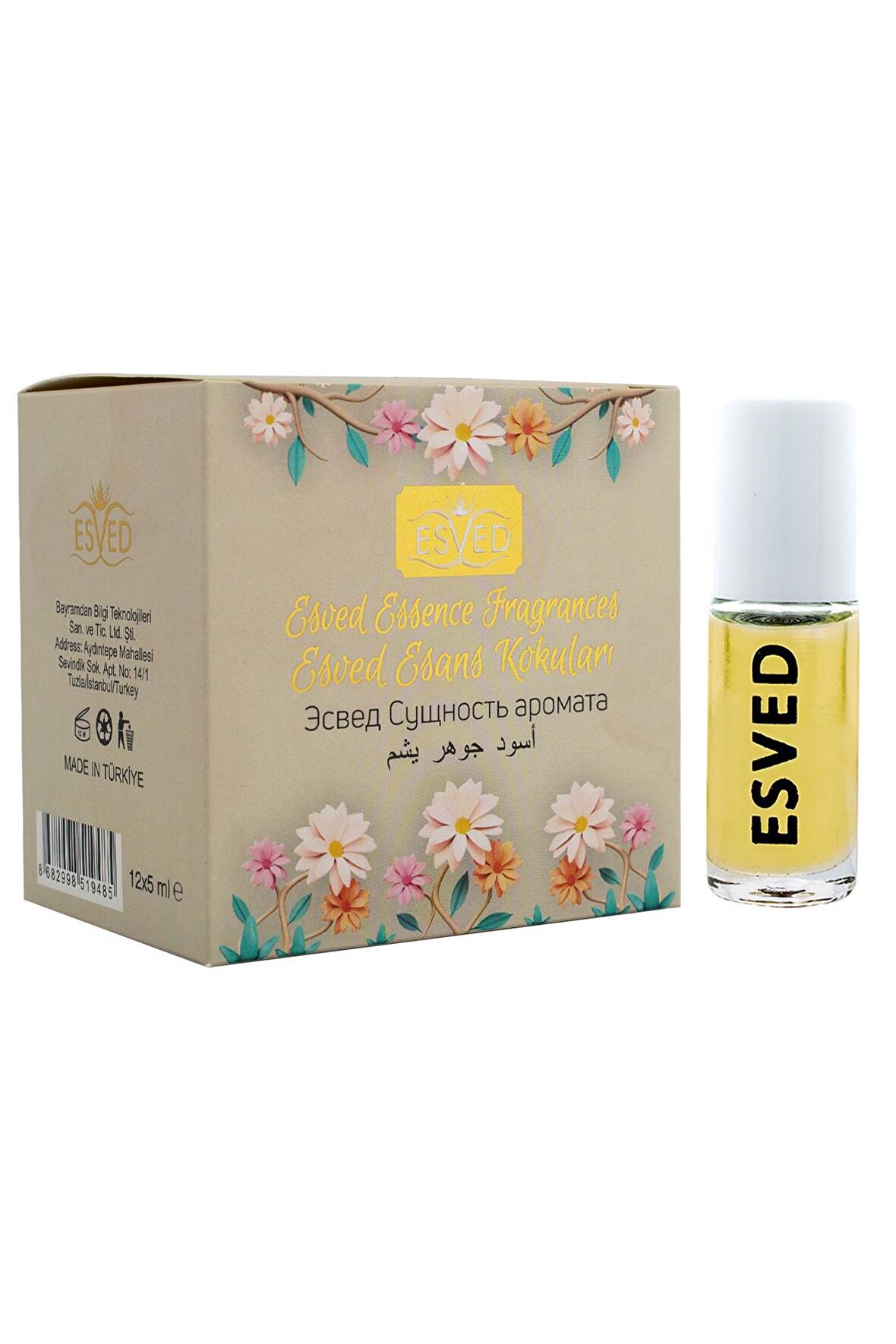 Nilüfer Kokusu Parfüm Esansı Alkolsüz Esans 5Ml. 12'li Paket