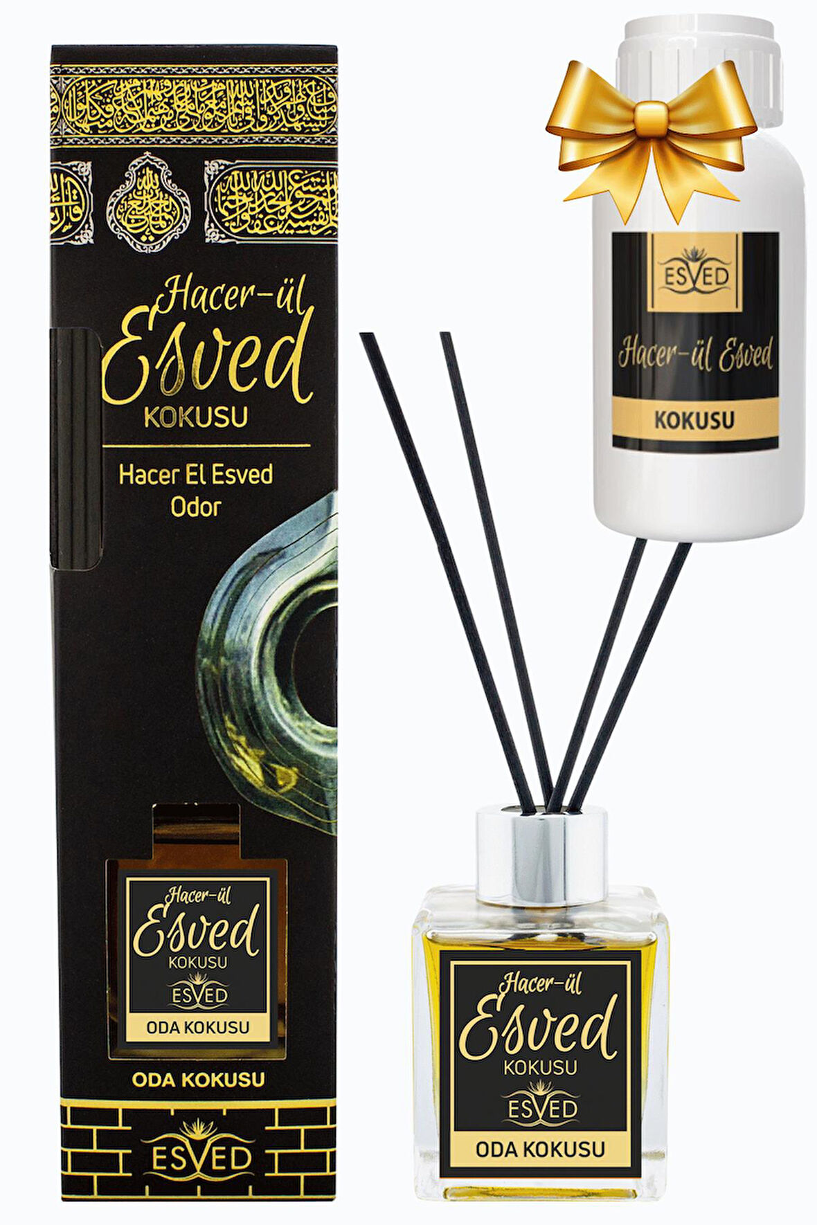 Hacerül Esved 100 Ml Çubuklu Oda Kokusu Yedek Dolum Şişesi Hediyeli