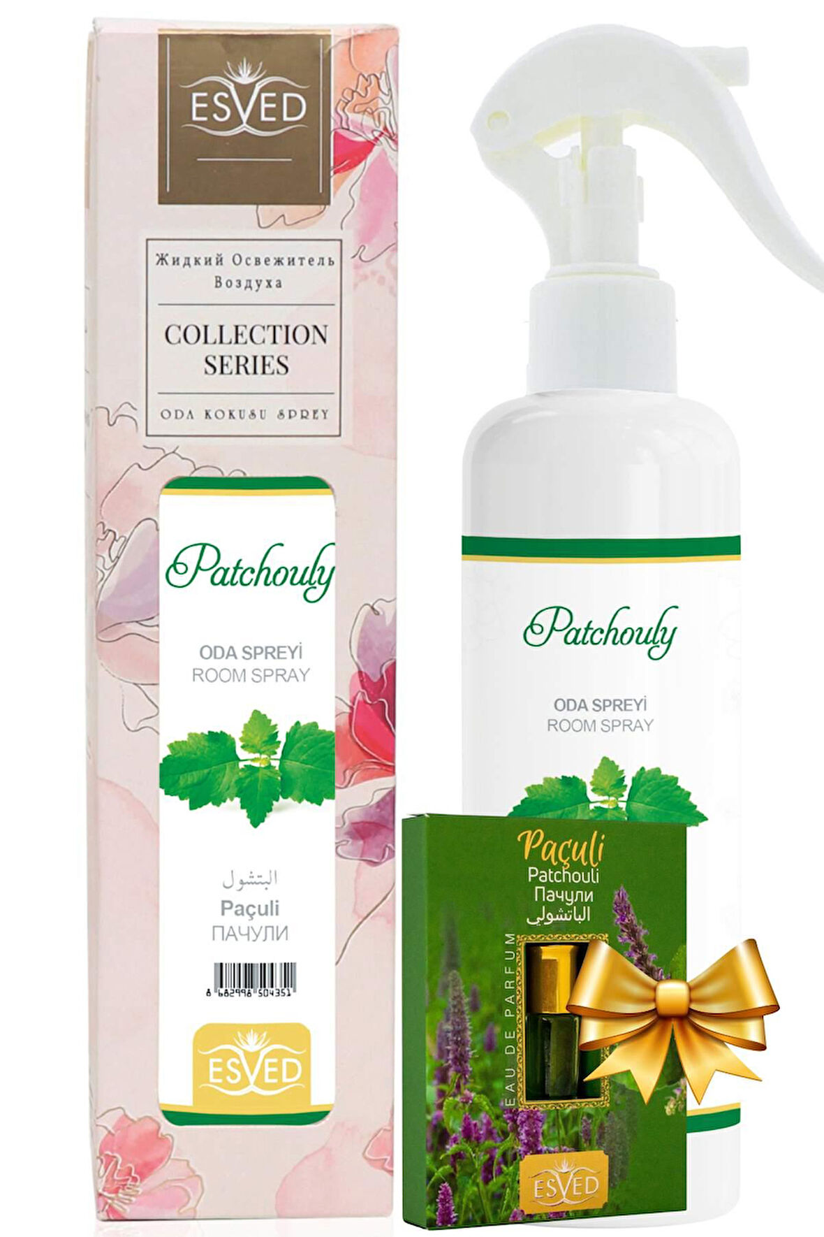 Paçuli Kokusu Sprey 400 Ml. Paçuli Kokusu Parfüm Esansı 3Ml. Hediyeli