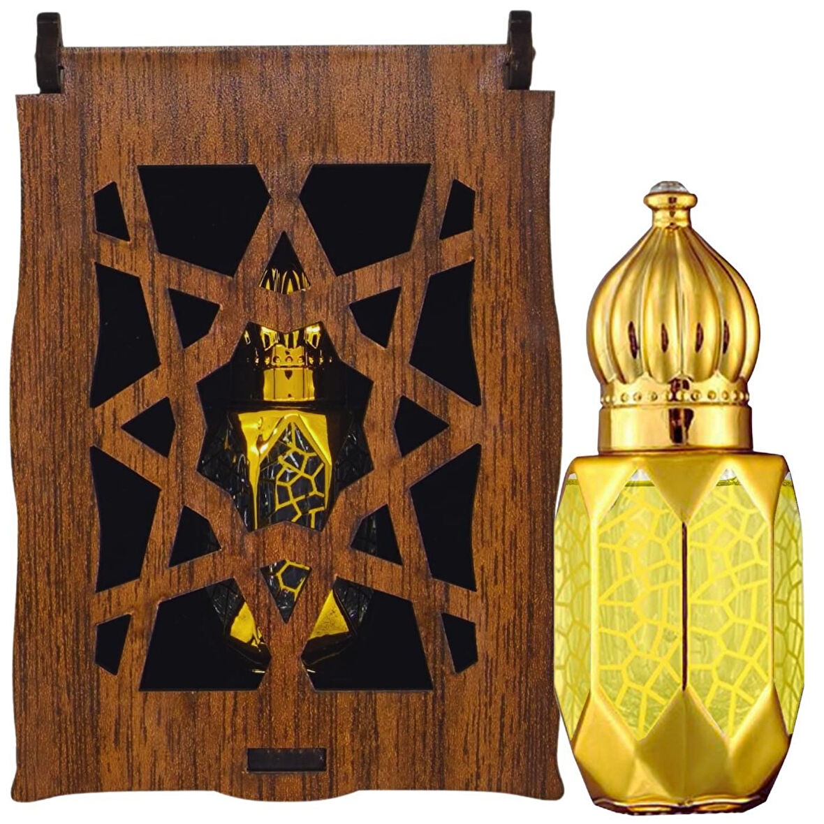 Kabe Örtüsü Kokusu 8 Ml Premium Esans Cam Şişesinde Roll-on Hediyelik Ahşap Kutulu