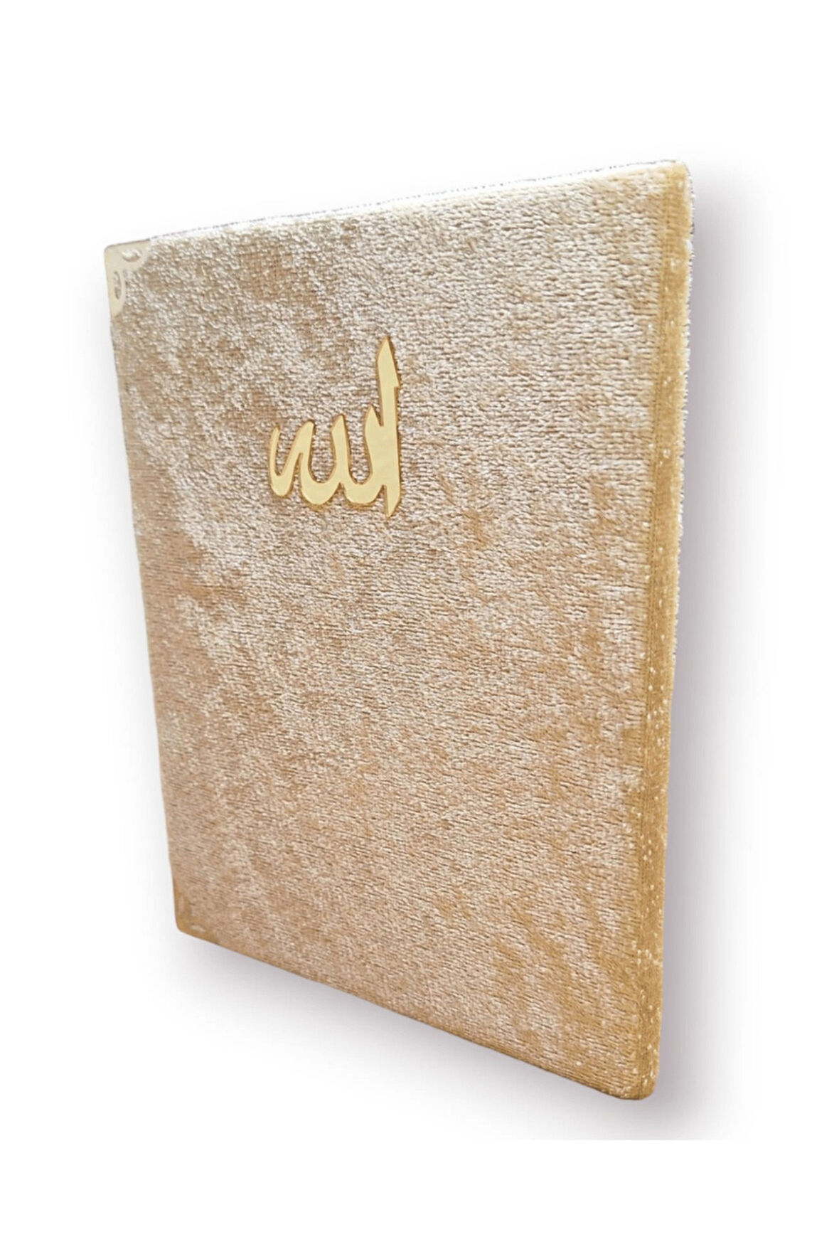 Kadife Kaplı Yasin Kitabı Çanta Boy 12 cm x 17 cm 80 Sayfa 10 Adet Gold Renk