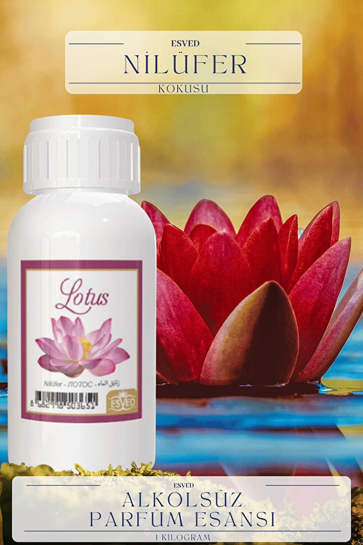 Nilüfer Kokusu  Toptan Parfüm Esansı 1 Kilogram