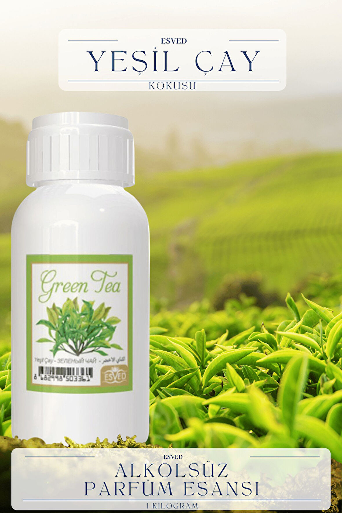 Yeşil Çay Kokusu Toptan Parfüm Esansı 1 Kilogram