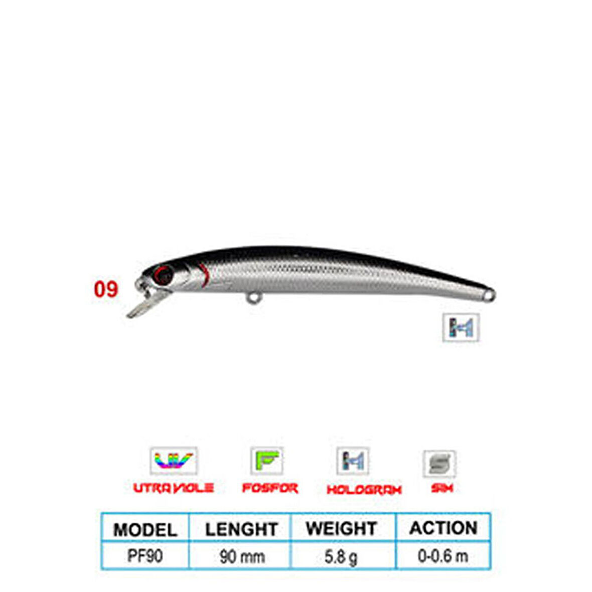 Wily LEGEND CL:09 90mm 5,8gr 0-0,6m Suni Balık