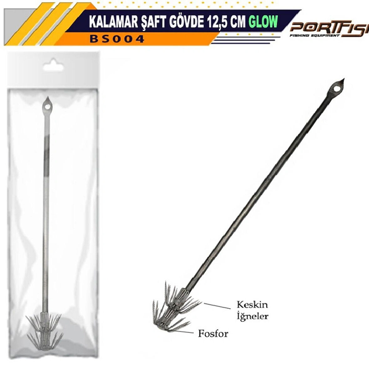 PORTFISH KALAMAR SAFT GOVDE GLOW 12.5 CM