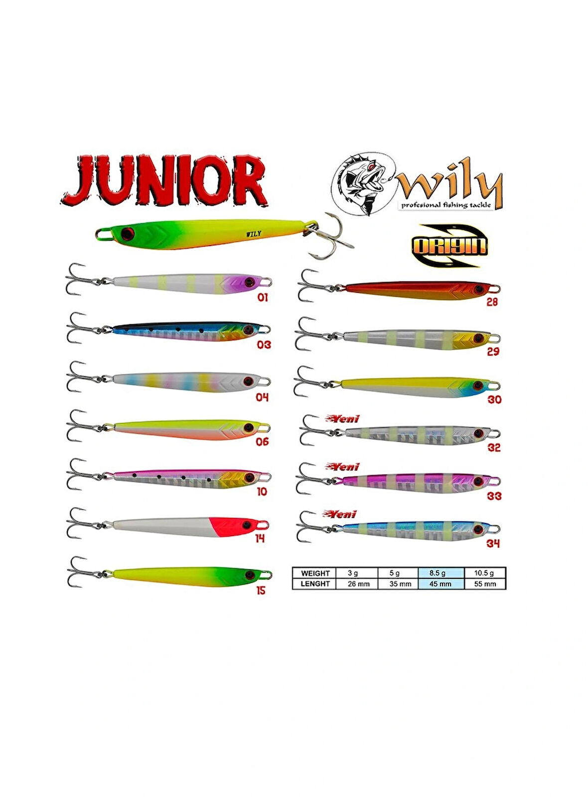 Wily Junior Jig 10,5gr 5,5cm CL:33