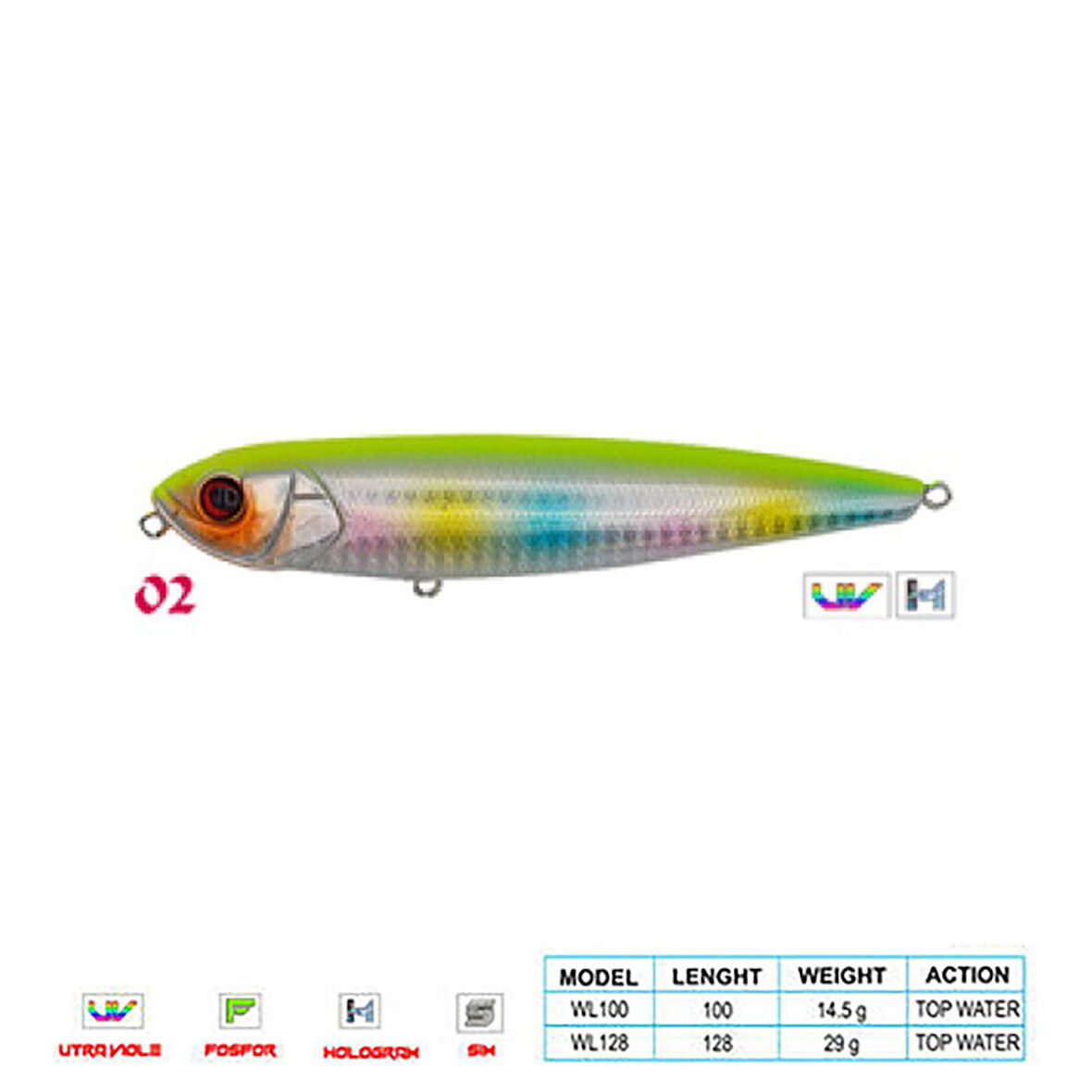 Wily PANCHO CL:02 100mm 14,5gr Top Water
