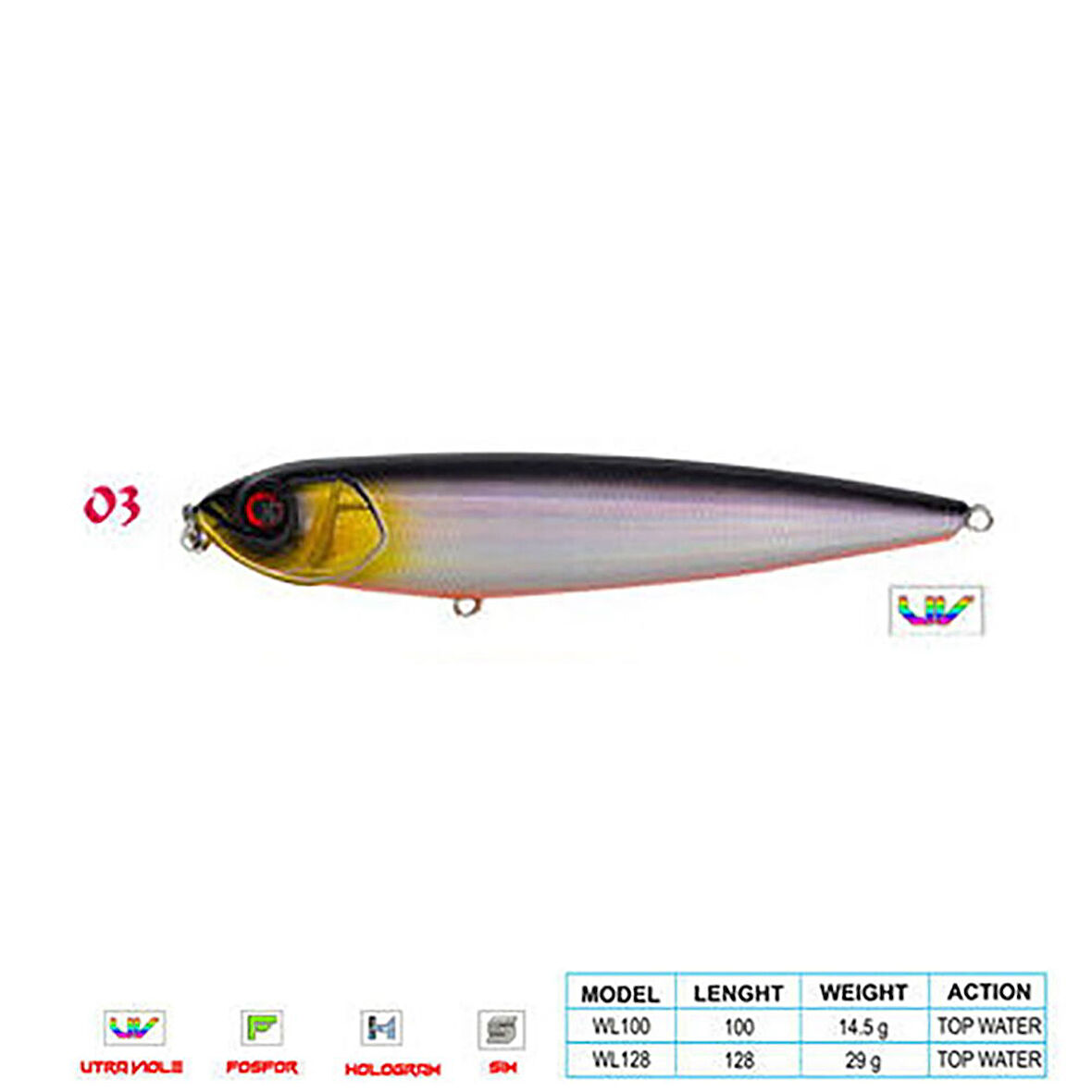 Wily PANCHO CL:03 100mm 14,5gr Top Water