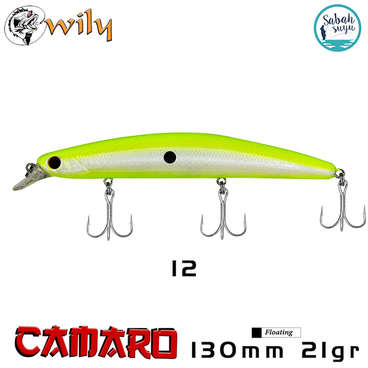 Wily Camaro 130F 13cm 21gr No:12 Maket Balık