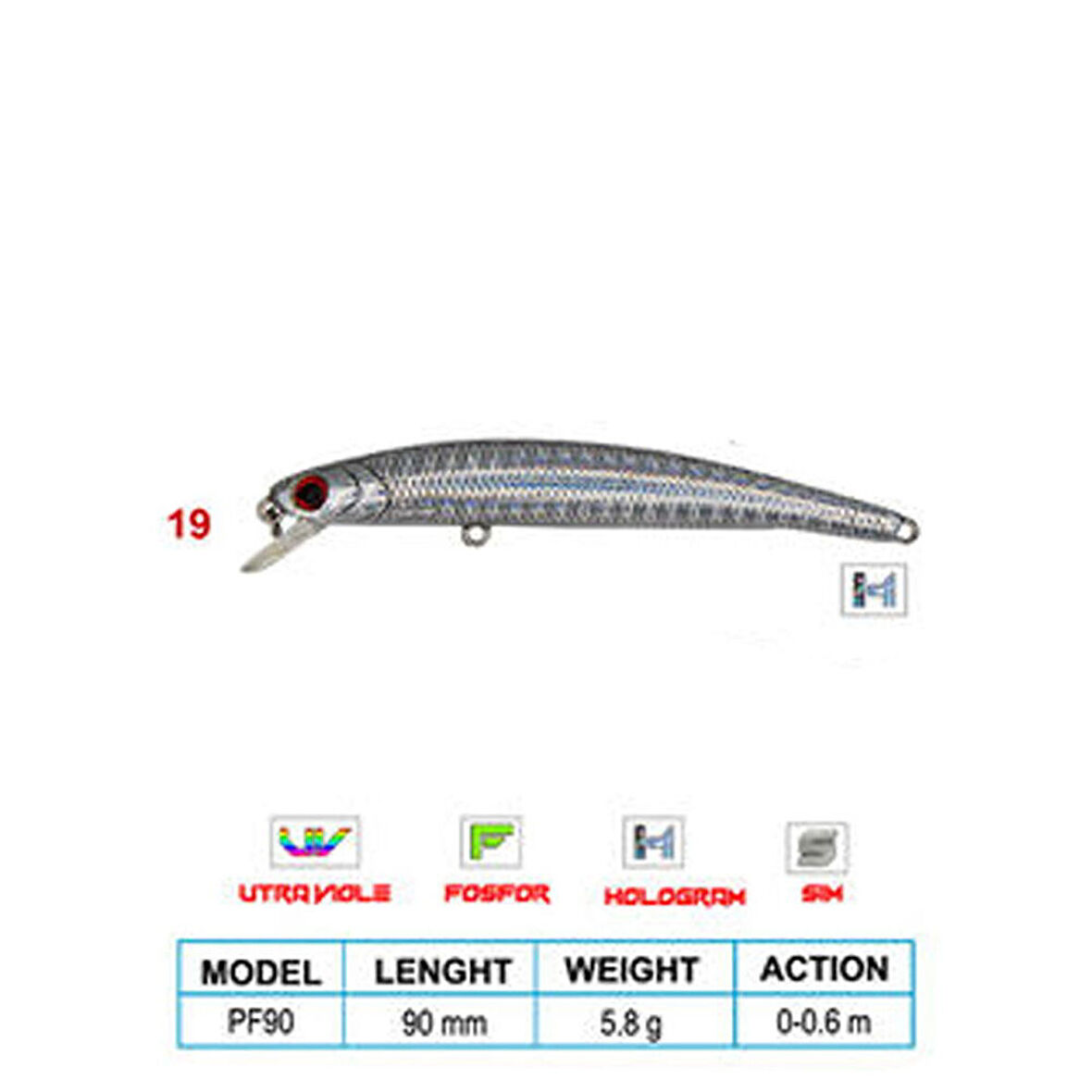 Wily LEGEND CL:19 90mm 5,8gr 0-0,6m Suni Balık