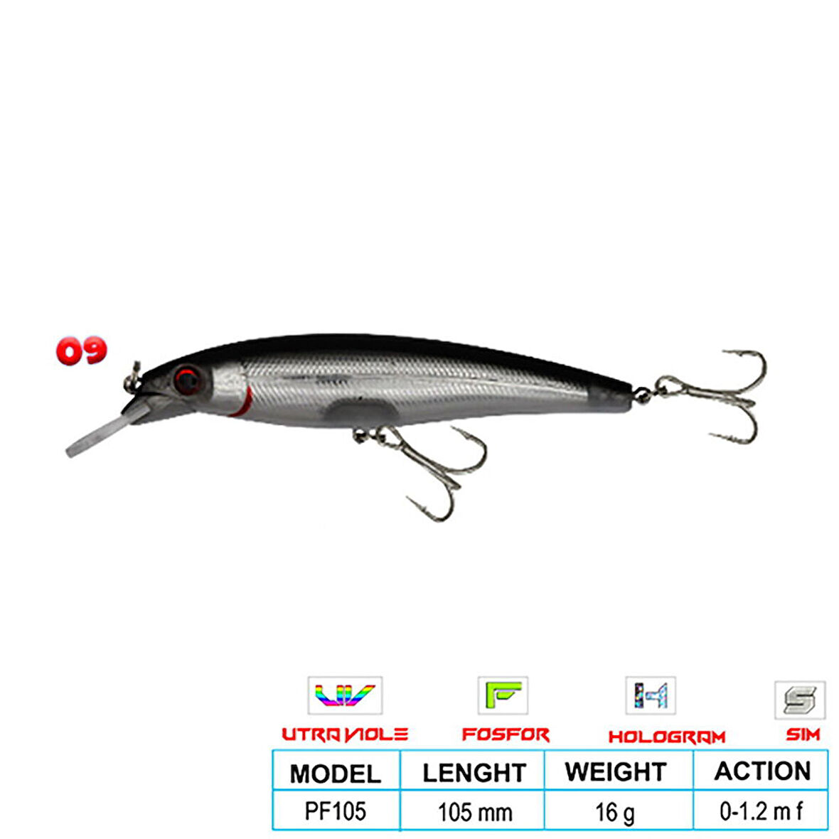 Wily DEEP DIVER CL:09 105mm 16gr Floatıng 0-1.2 m