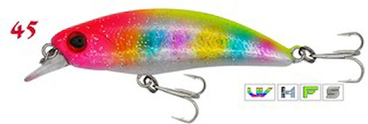 Wily Ponchik 4,8 cm Maket Balık 3,5 gr Sinking - 45