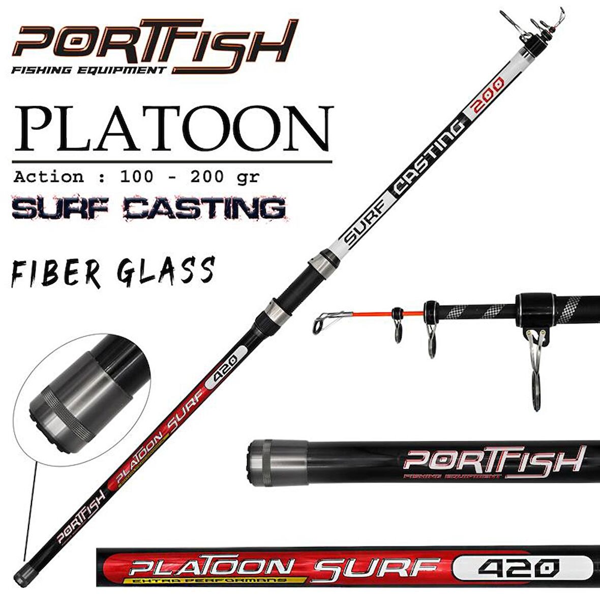 Portfish Platoon Surf 420 cm 100-200 gr Olta Kamışı