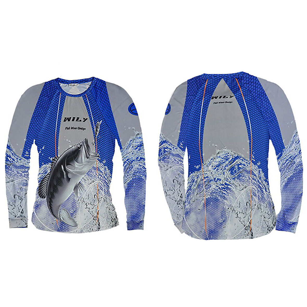 Wily Wear UV T-Shirt Partition Blue XXL