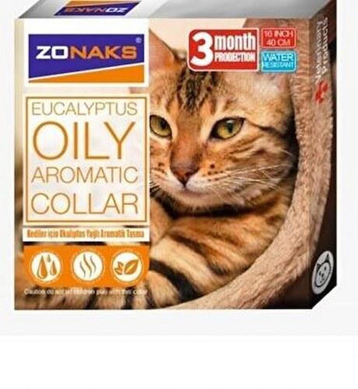 ZONAKS KEDİLER İÇİN OKALİPTUS YAĞLI AROMATİK TASMA