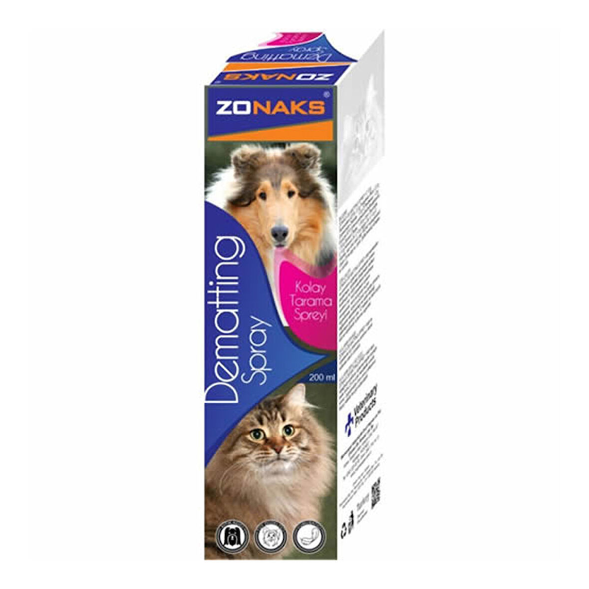 Zonaks Dematting Spray Kedi Köpek Kıtık Açıcı Sprey 200 Ml