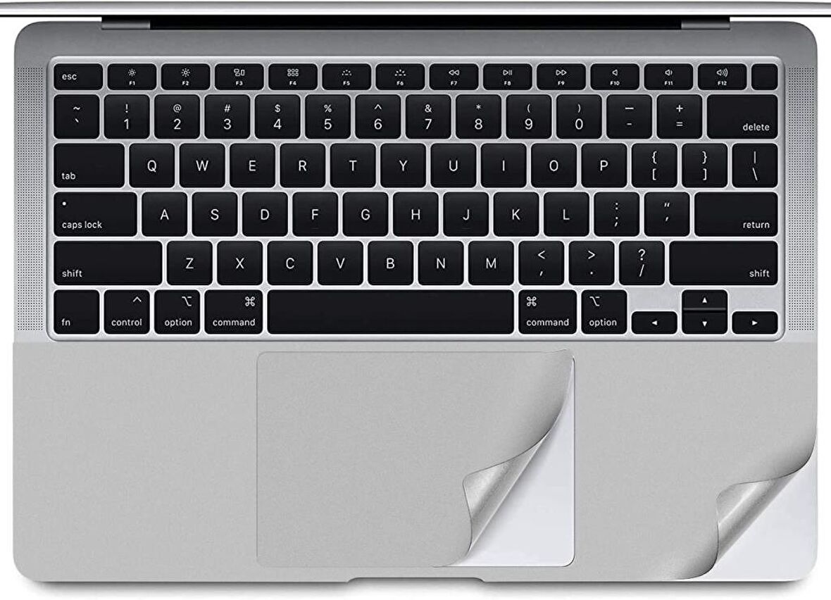 Codegen Apple 13" Macbook Air A1932 A2179 A2337 Silver Trackpad Koruyucu Sticker Etiket