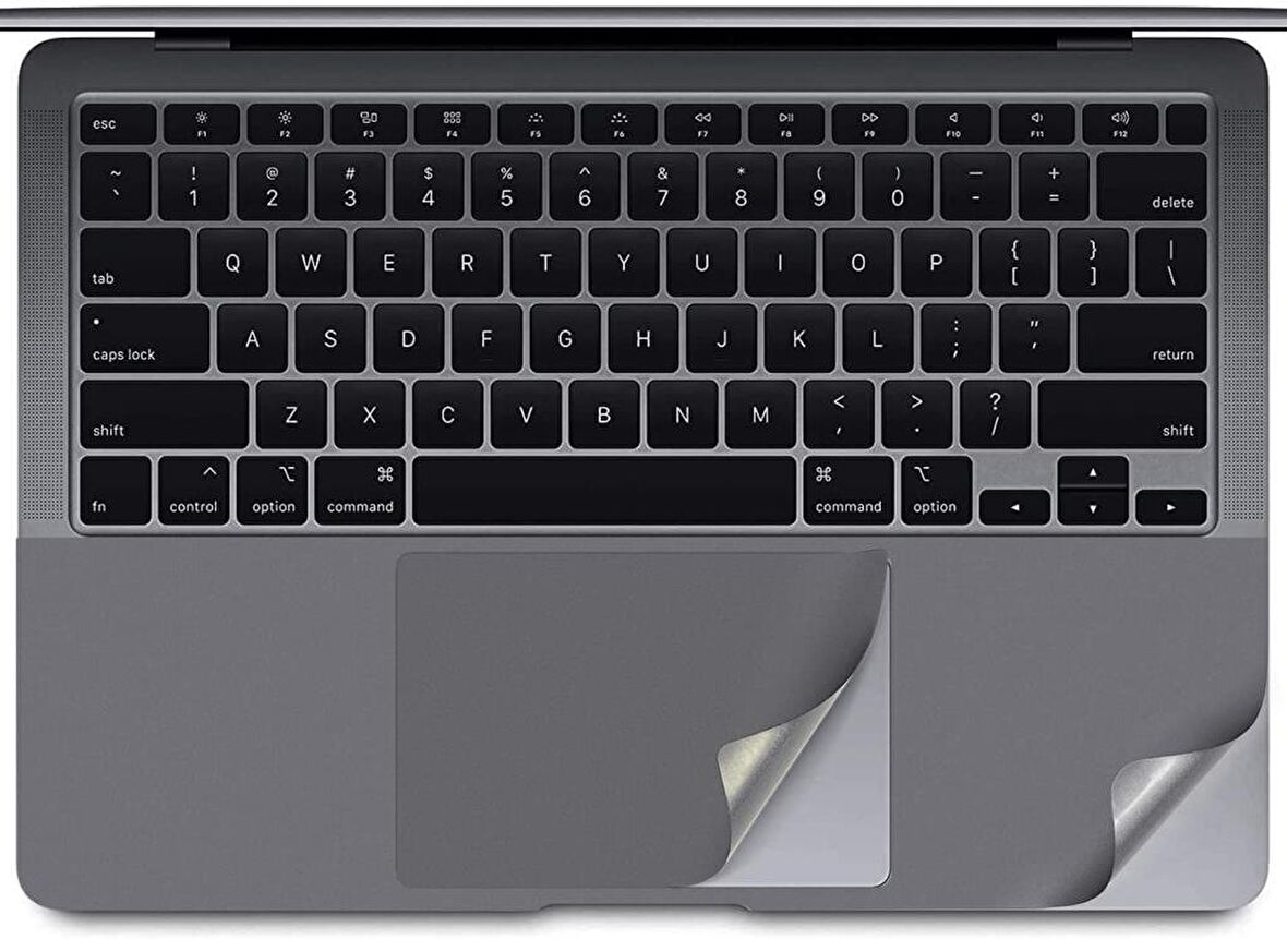 Codegen Apple 13" Macbook Pro A1706 A1708 A1989 A2159 A2338 Space Gray Trackpad Koruyucu Sticker Etiket