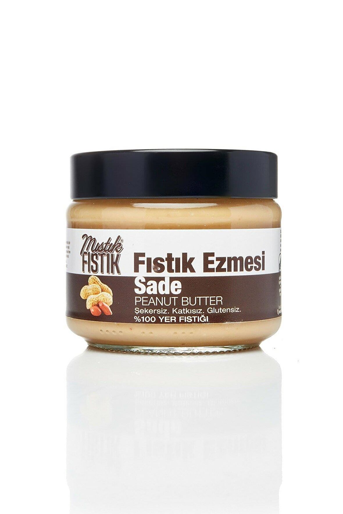 Mıstık Fıstık Mıstıkfıstık Sade Fıstık Ezmesi "şeker Içermez" 280gr 