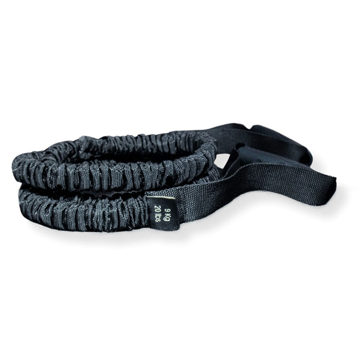 Rebuwo Direnç Egzersiz Lastiği – 9Kg 20LBS Fitness ve Güç Antrenman Lastiği, 280cm Lastikli Siyah Elcikli Hortum Kolon