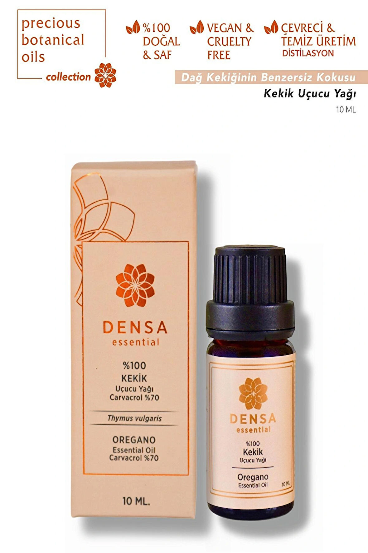 Densa Essential %100 Saf Kekik Uçucu Yağı 10ml