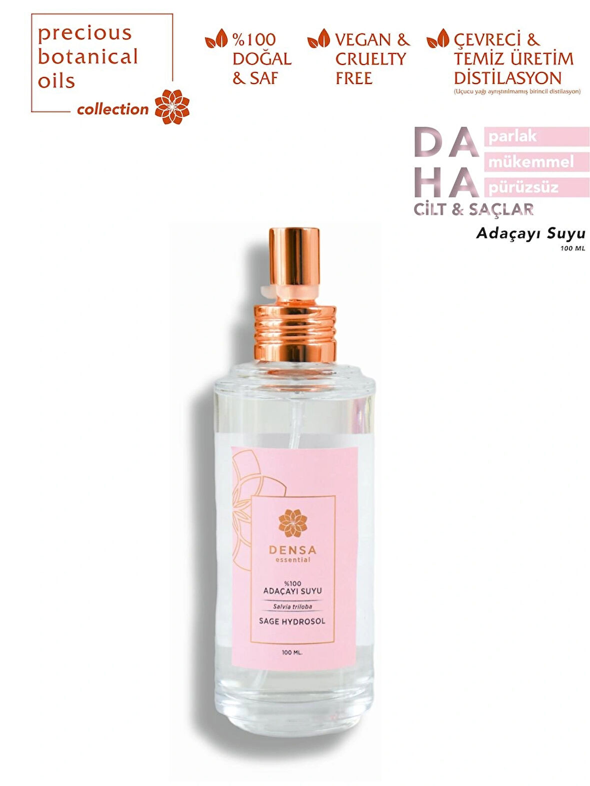 %100 Saf ve Doğal Adaçayı Suyu 100 ml