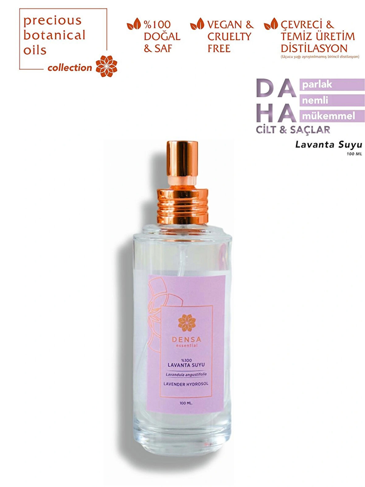 %100 Saf Lavanta Suyu 100 Ml